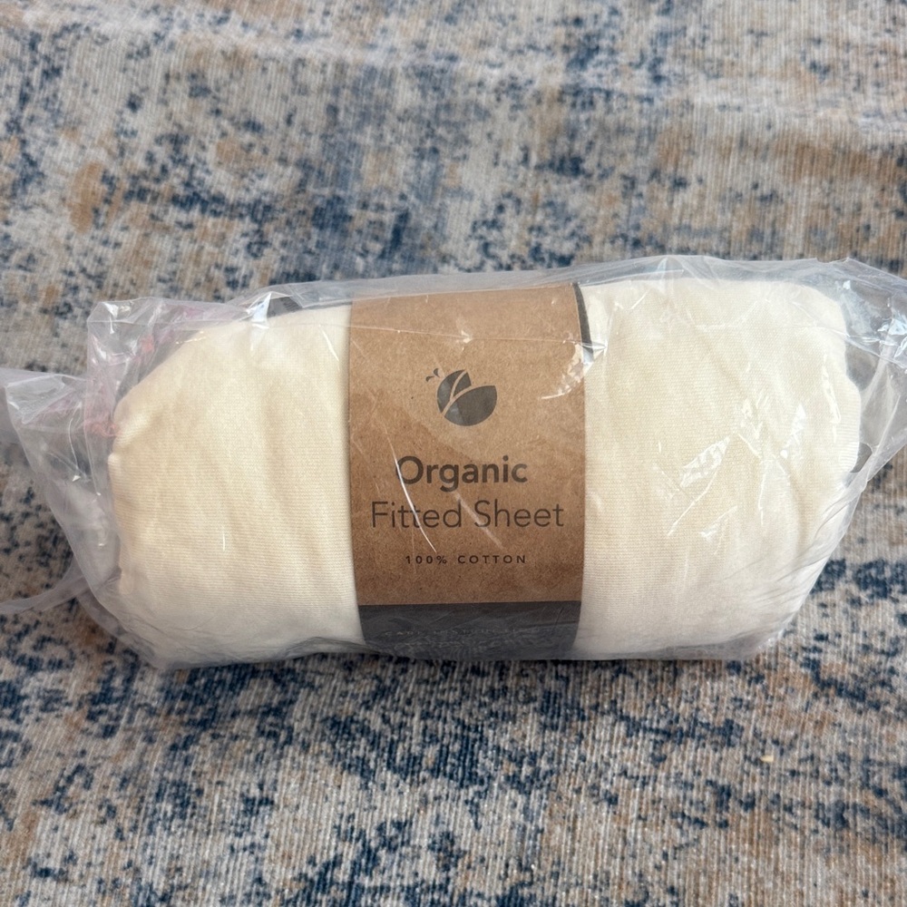 NWT- Guava Lotus Organic Cotton Fitted Sheet